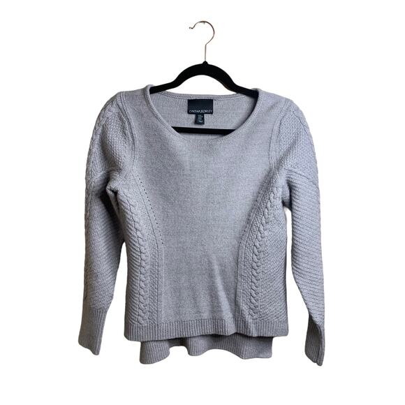 Cynthia Rowley - Gray Knit & Wool Blend Sweater - Size Med Top - Picture 1 of 7